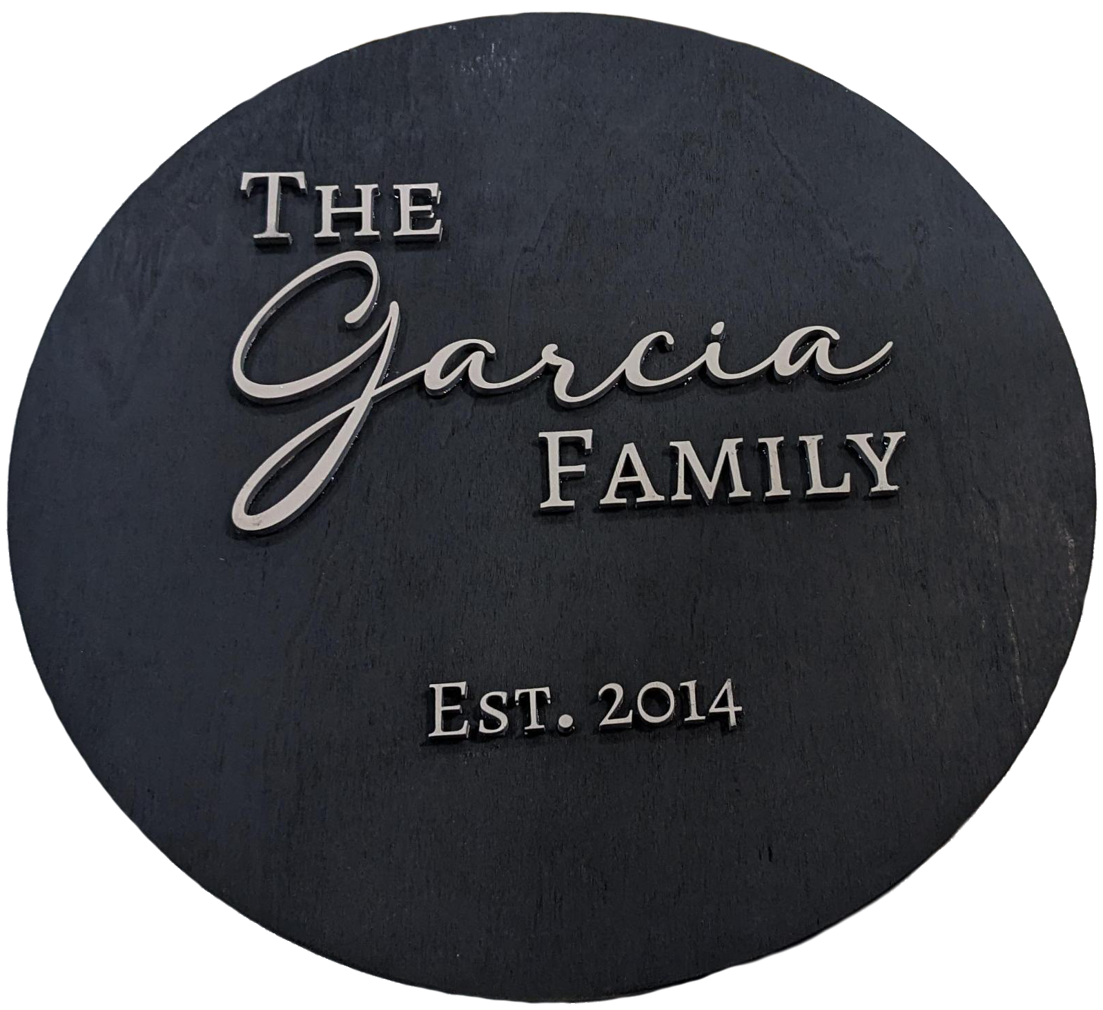 Personalized Round Family Sign - Image 3