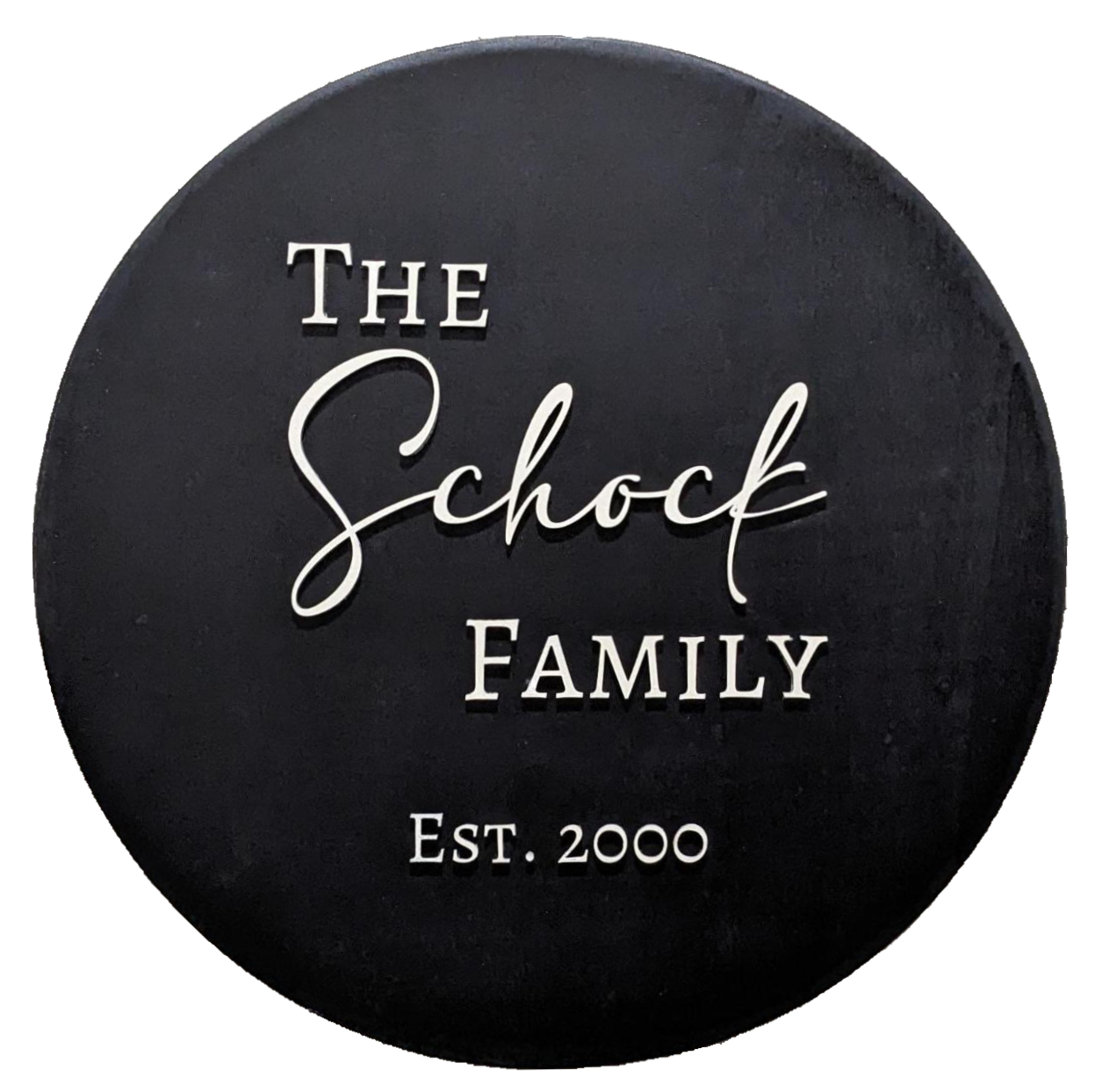 Personalized Round Family Sign - Image 2